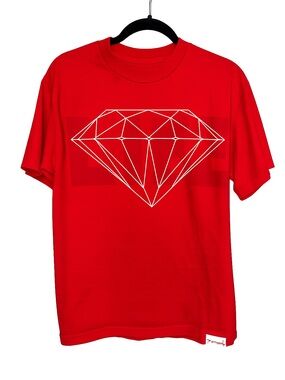 Diamond Supply Co. Red Tee with White Diamond Graphic
